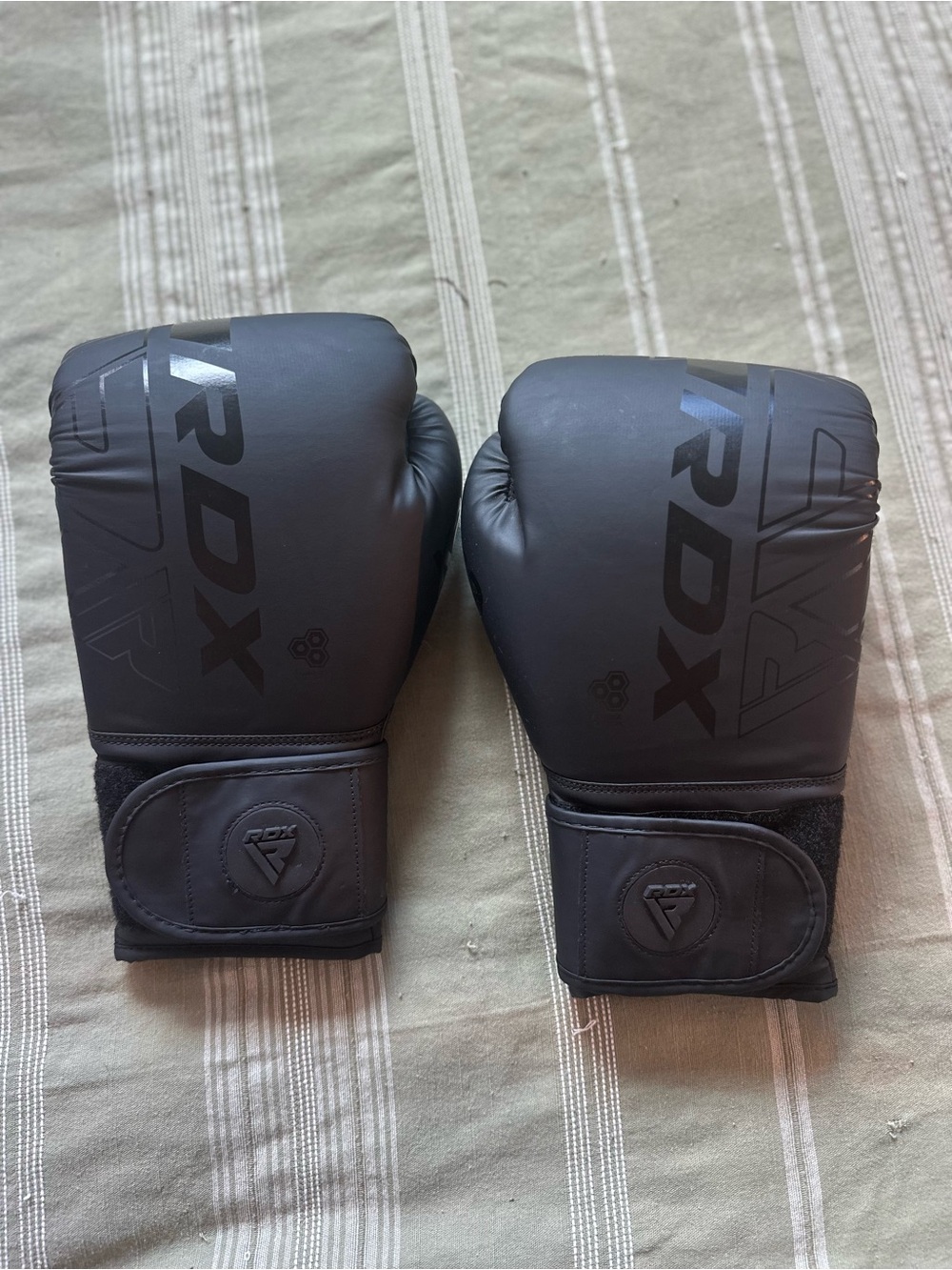 RDX Men's Black Boxing Gloves with Secure Velcro Wrist